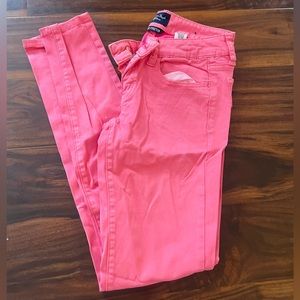 American Eagle Outfitters Pink Full Length skinny pants — Not sure if ever worn